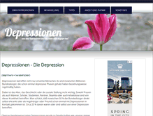 Tablet Screenshot of depressionen-depression.net